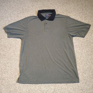 PGA Tour Performance Golf Polo Shirt Mens XL Green Short Sleeve Preppy